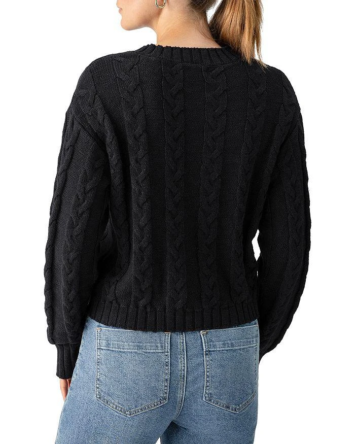 Sanctuary The Cable Crewneck Cable Knit Sweater 3