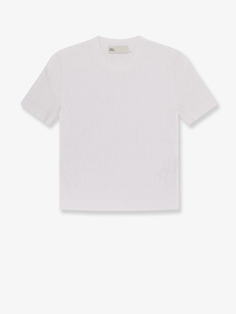 Tシャツ・カットソー T MONOGRAM JACQUARD VISCOSE Tory Burch T Monogram Jacquard viscose blend t-shirt - T