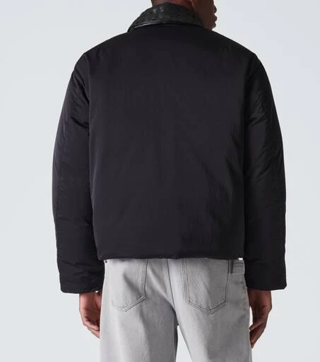 Bottega Veneta Intrecciato leather-trimmed down jacket 4