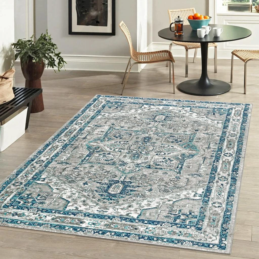JONATHAN Y Modern Persian Vintage Medallion Area Rug 13