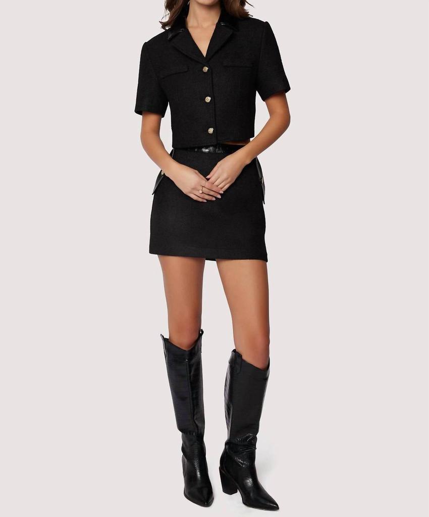 Lost and Wander Lost + Wander - Alessia Fitted Mini Skirt