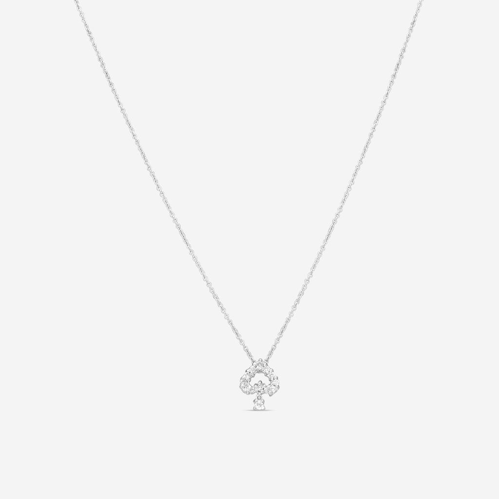 Roberto Coin Roberto Coin 18K White Gold Diamond Pendant Necklace 001589AWCHX0