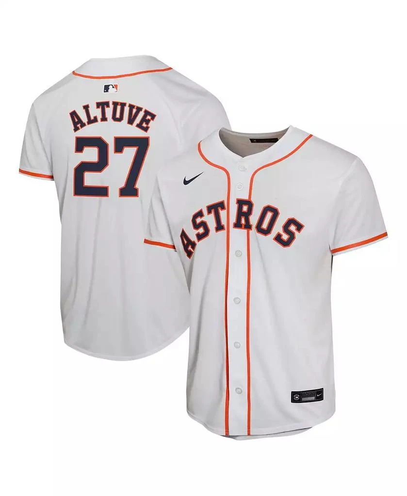 NIKE Big Boys and Girls Jose Altuve White Houston Astros Home Game Player Jersey 1