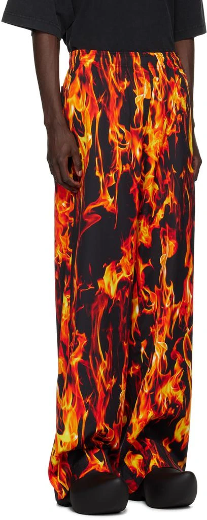 Vetements Black & Orange Fire Sweatpants 2