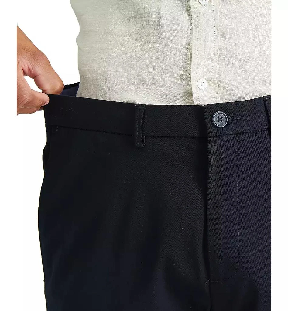 Haggar Men’s Premium No Iron Khaki Straight-Fit Stretch Flat-Front Pants 5