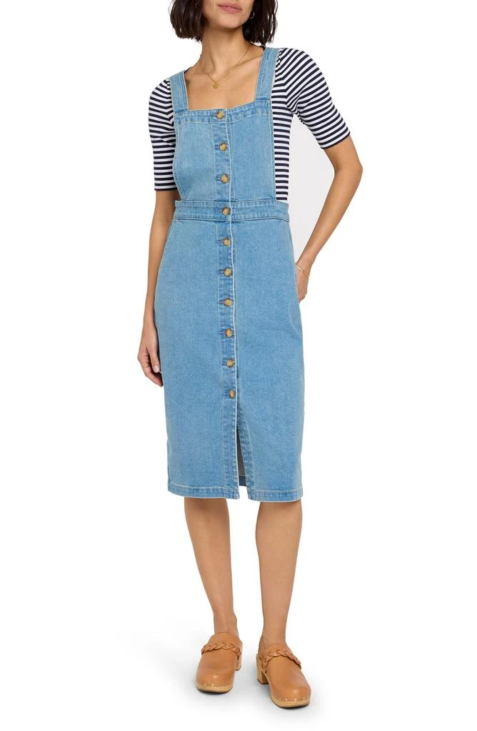Faherty Remi Organic Cotton Blend Denim Dress 1
