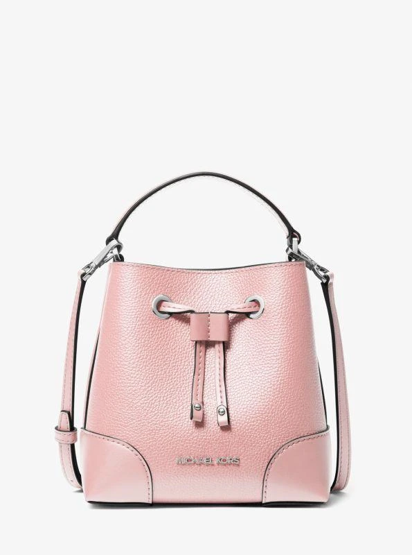 Michael Kors Mercer Small Pebbled Leather Bucket Bag 1