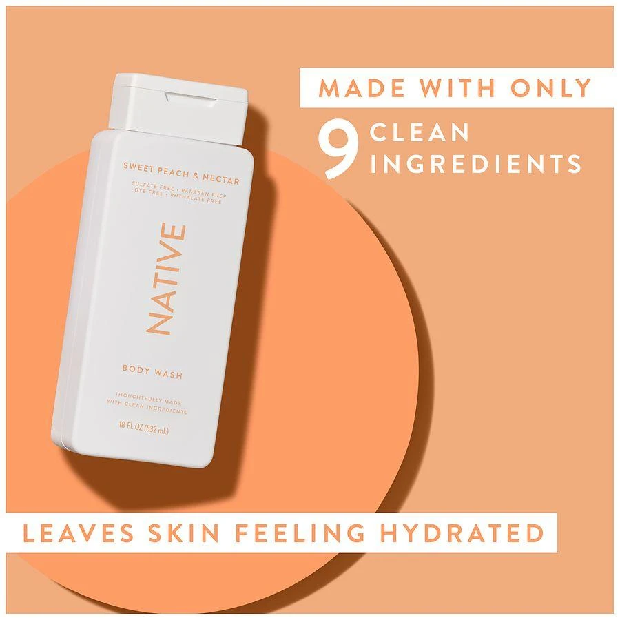 Native Body Wash Sweet Peach & Nectar 7
