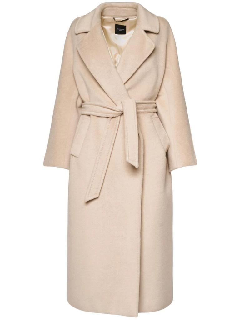 WEEKEND MAX MARA Tempera Wool Blend Belted Coat 1