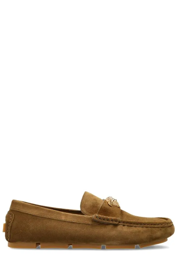 Versace Medusa Plaque Slip-On Loafers
