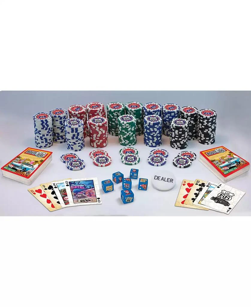 MasterPieces Puzzles MasterPieces Casino Style 300 Piece Poker Chip Set - Route 66 Theme 3