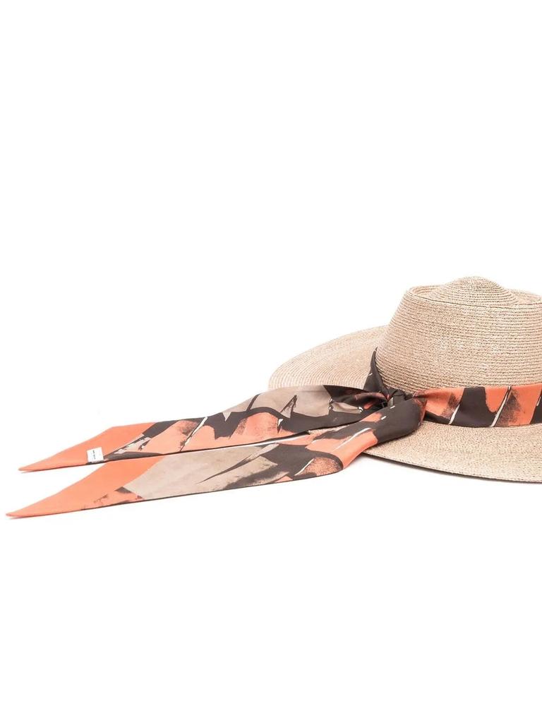 Salvatore Ferragamo Ferragamo Ribbon-Tie Straw Hat
