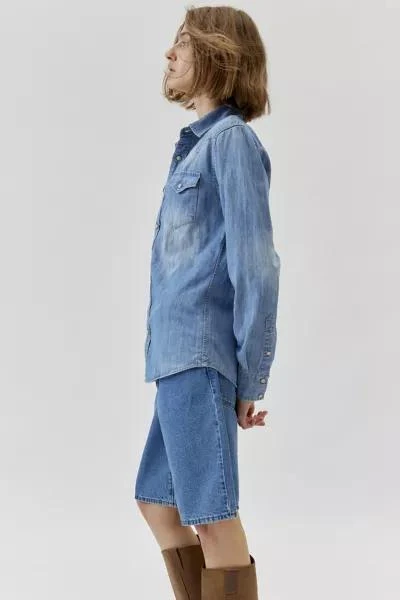 Urban Renewal Urban Renewal Vintage Western Snap Chambray Shirt 5