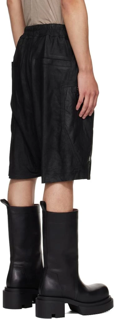 Rick Owens Black Concordians Bauhaus Bela Leather Shorts 3