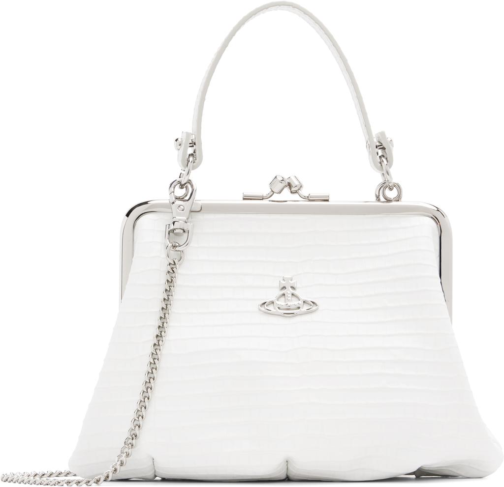Vivienne Westwood White Granny Frame Bag