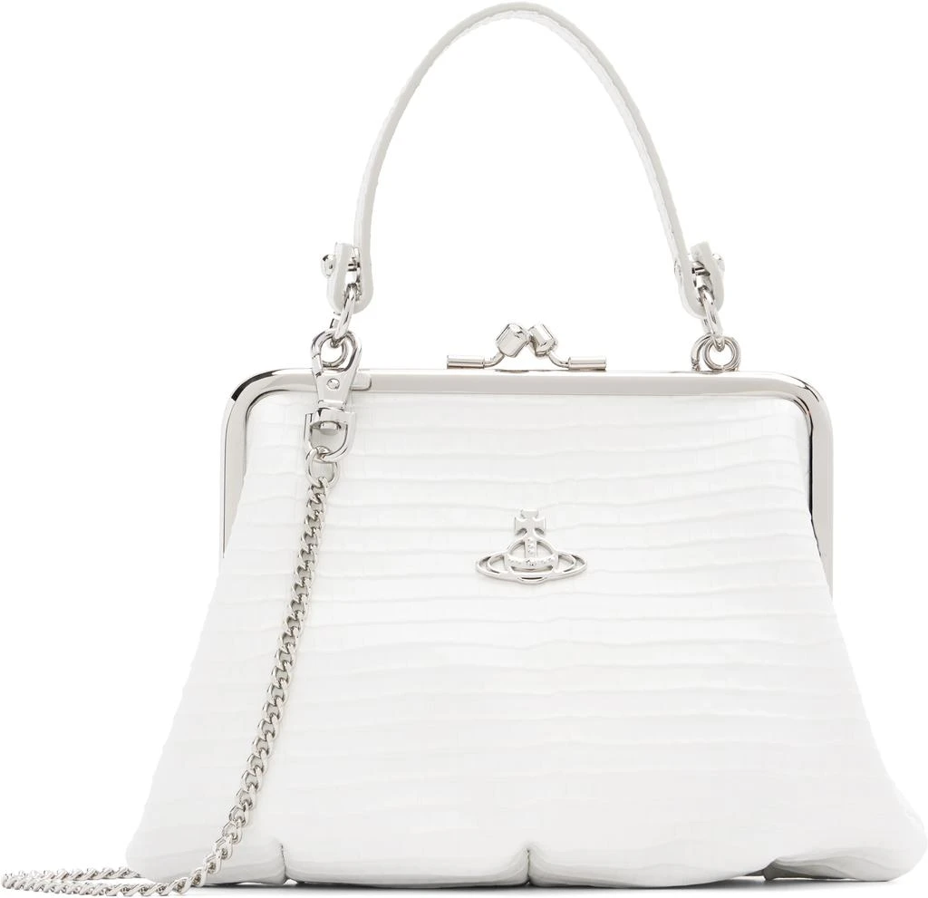 Vivienne Westwood White Granny Frame Bag 1