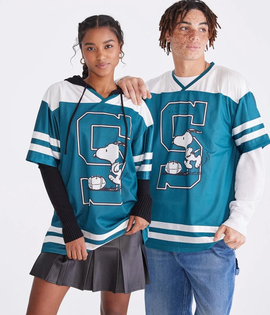 Aeropostale Peanuts | Aéropostale Snoopy Football Kicker Mesh Top 1