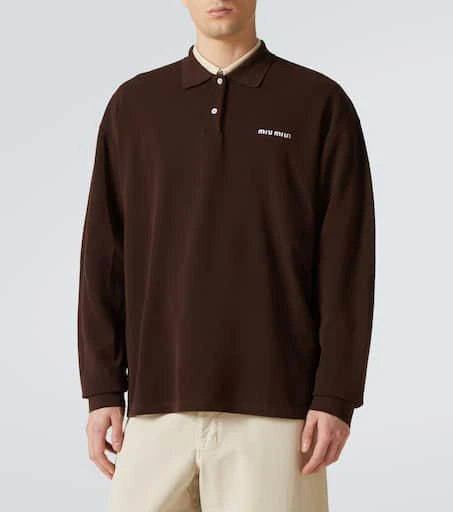 Miu Miu Cotton piqué polo shirt 3