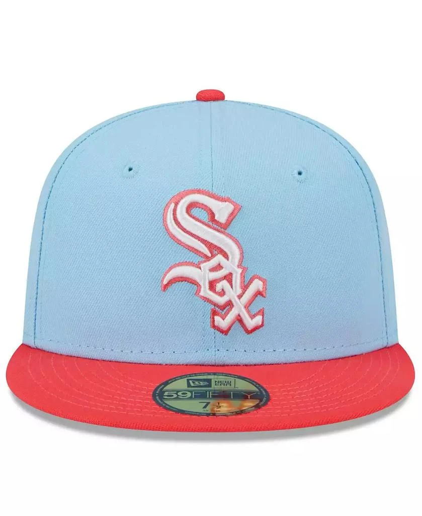 New Era Men's Light Blue, Red Chicago White Sox Spring Color Two-Tone 59FIFTY Fitted Hat 2