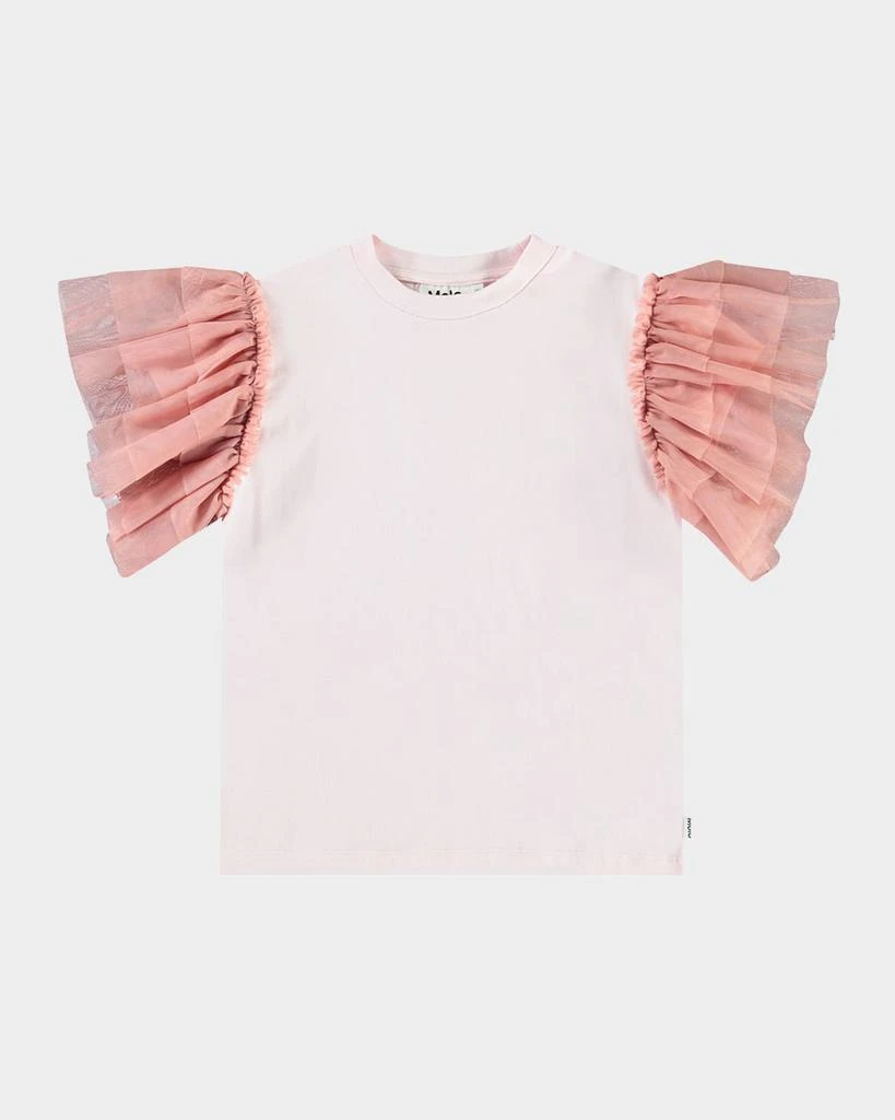 MOLO Girl's Robyn Flutter-Sleeve T-Shirt, Size 8-12 1