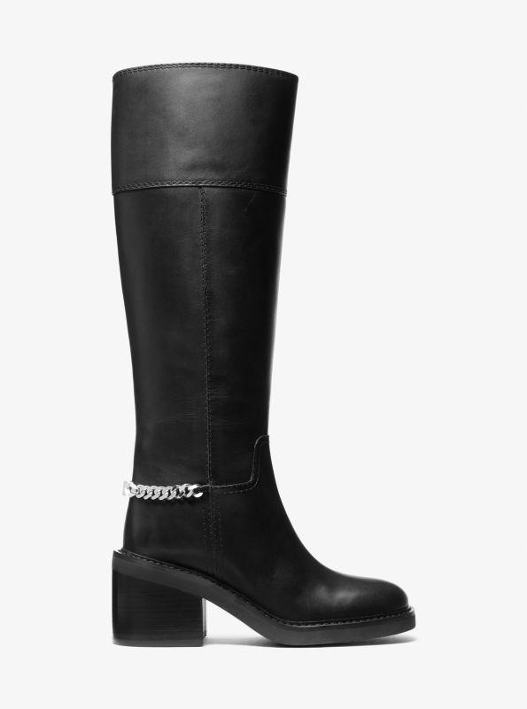 Michael Kors Carlisle Leather Riding Boot