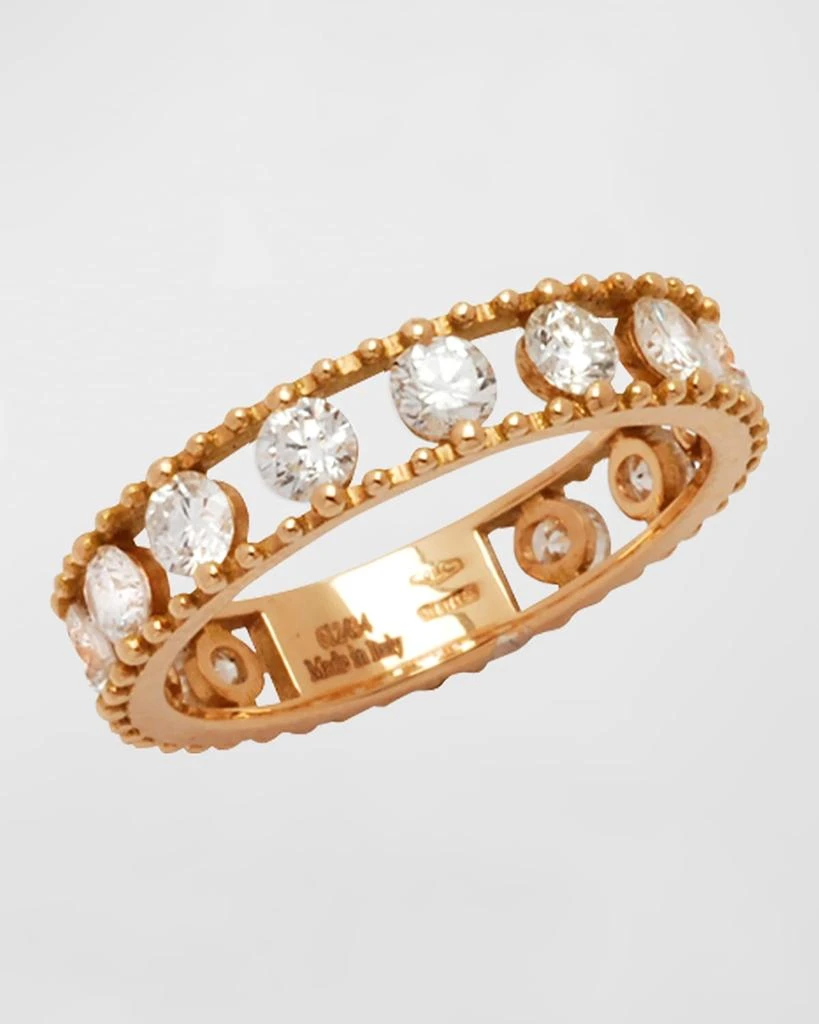 Staurino Allegra 18k Rose Gold Diamond Openwork Band Ring (1.34ct.), Size 6.5