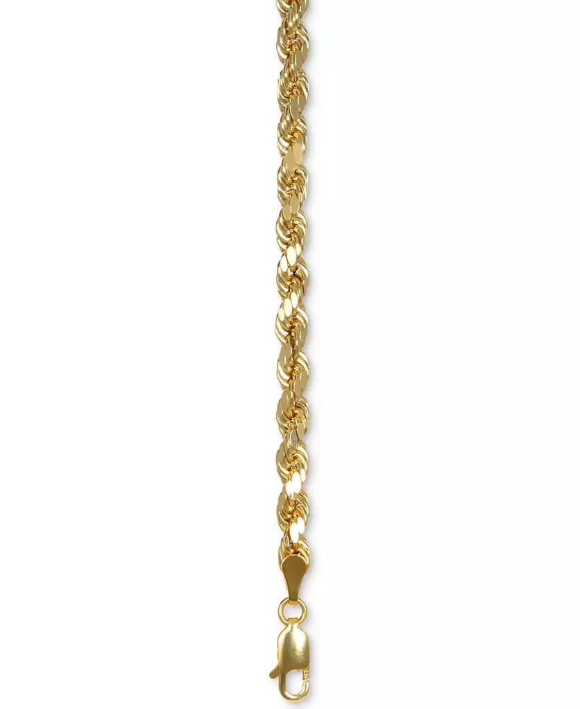 Italian Gold Forza Rope Chain 30" Necklace (4-1/10mm) in 14k Gold 4