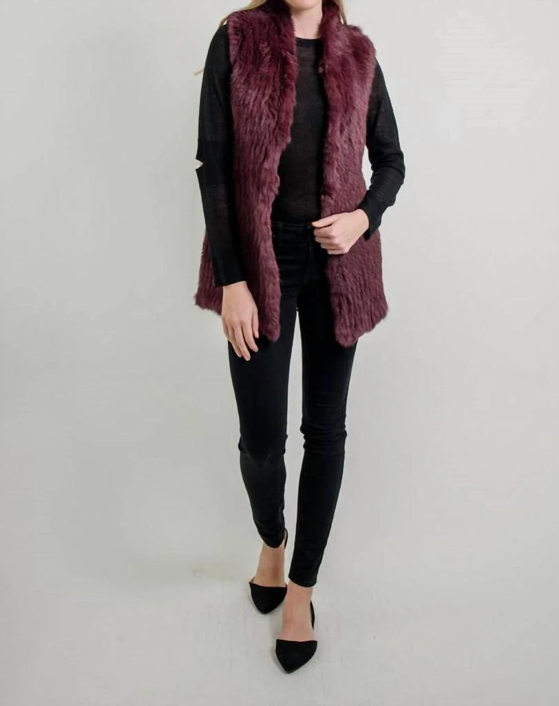 Love Token Love Token - Elyse Genuine Rabbit Fur Vest 1