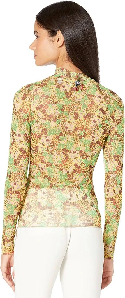 Ted Baker London Lennix Mesh Floral Mock Neck Long Sleeve Top 3