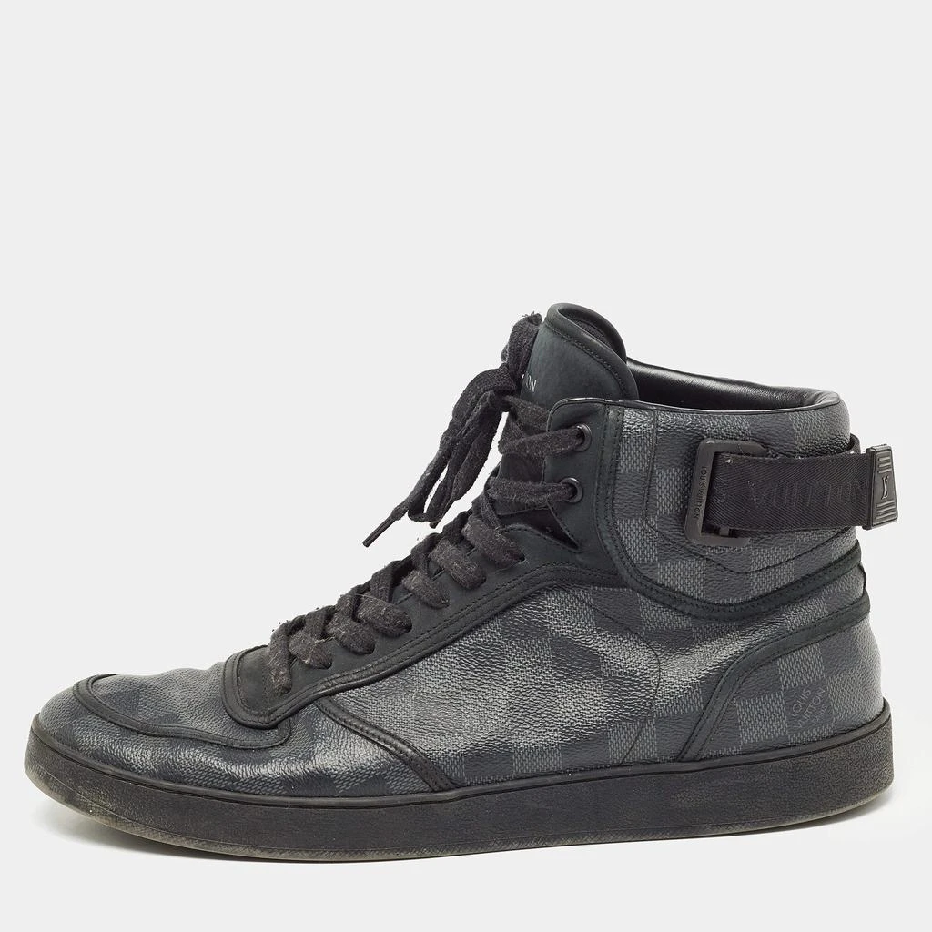 Louis Vuitton Louis Vuitton Black/Grey Graphite Canvas Rivoli High Top Sneakers Size 44.5 1