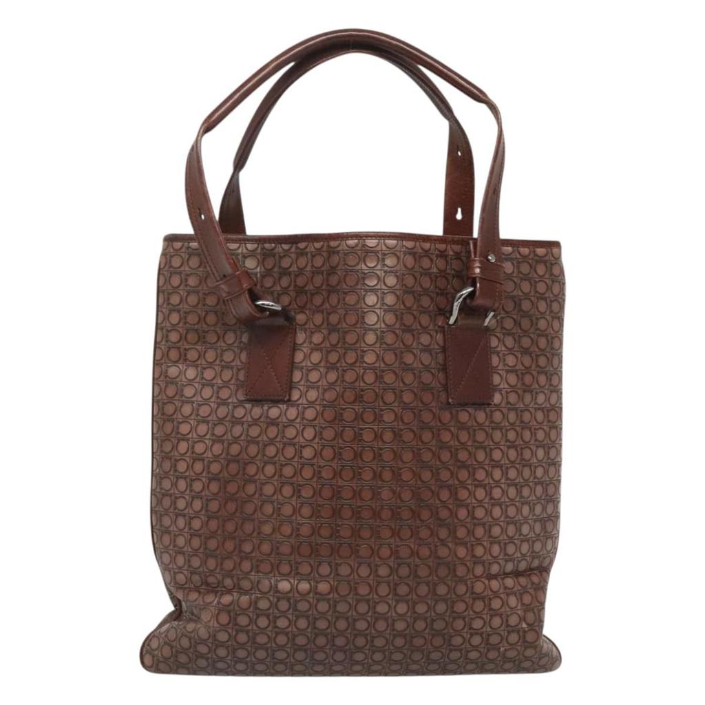 トートバッグ SALVATORE FERRAGAMO GRAPE LEATHER LARGE SHOPPING BAG Salvatore Ferragamo GRAPE LEATHER LARGE SHOPPING BAG - Tote