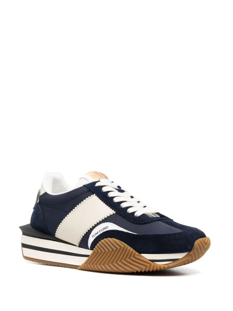 Tom Ford TOM FORD - James Suede And Technical Fabric Sneakers 2