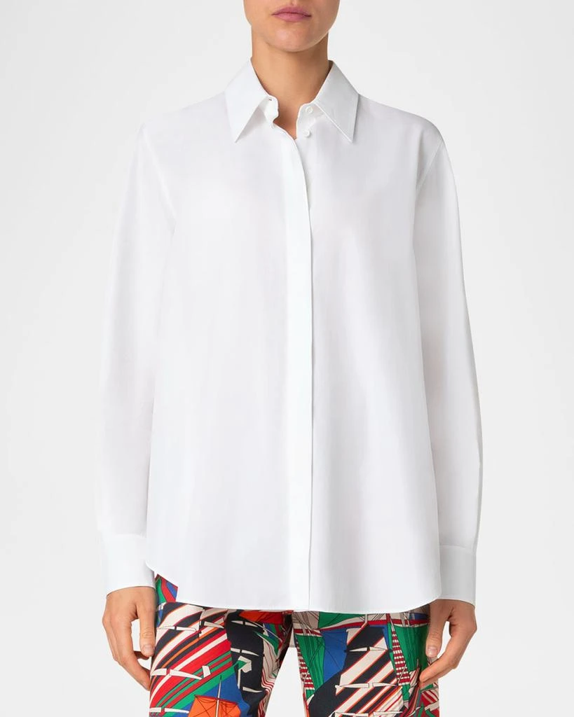 Akris Tunic Cotton Poplin Blouse 4