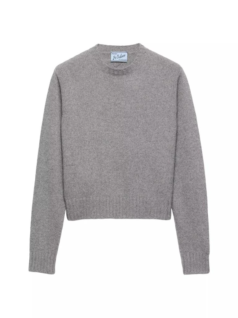Prada Ribbed Knit Re-Cashmere Sweater 1