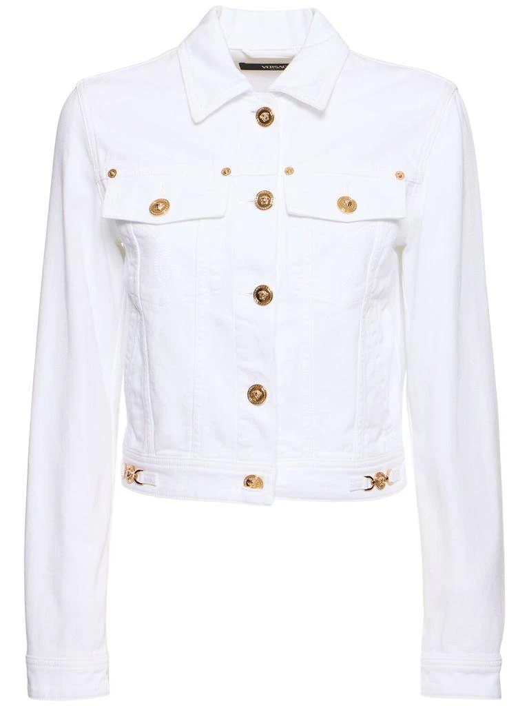 Versace Washed Cotton Denim Jacket 1