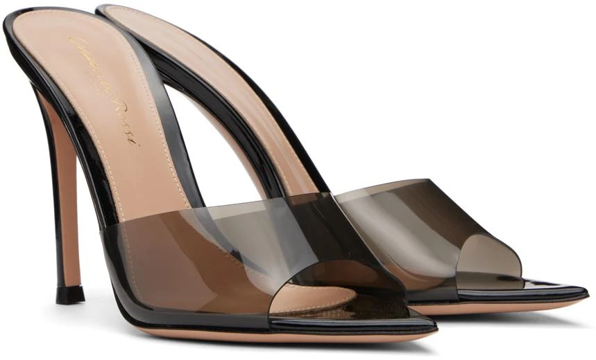Gianvito Rossi Black Elle Heeled Sandals 4