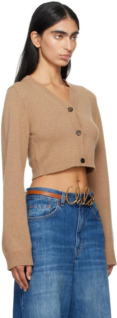 Chloé Tan Cropped Cardigan 2