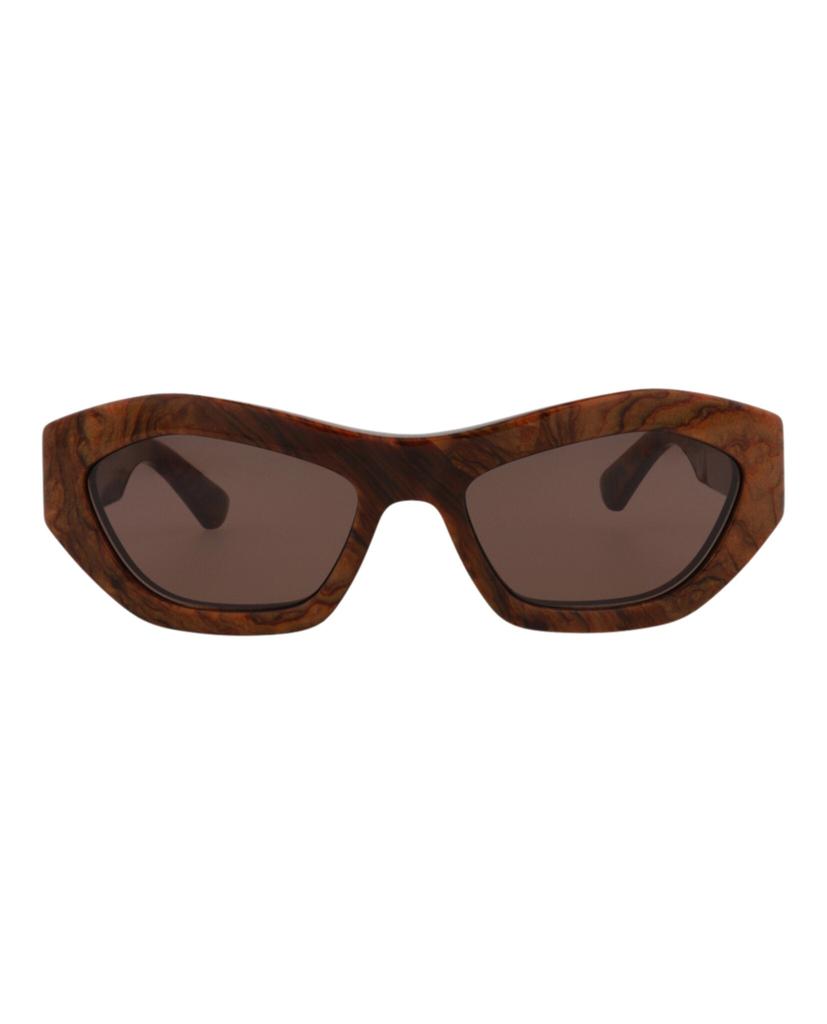 Bottega Veneta Round-Frame Recycled Acetate Sunglasses