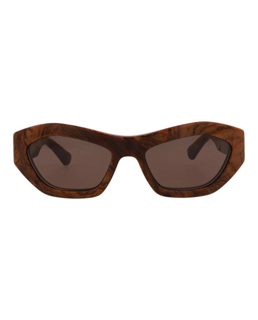 Bottega Veneta Round-Frame Recycled Acetate Sunglasses 1