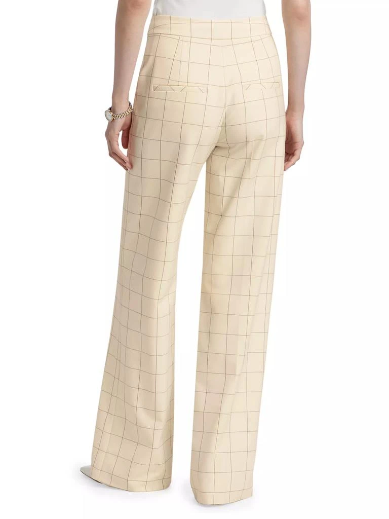 VERONICA BEARD Tonelli Windowpane Wide-Leg Pants 5