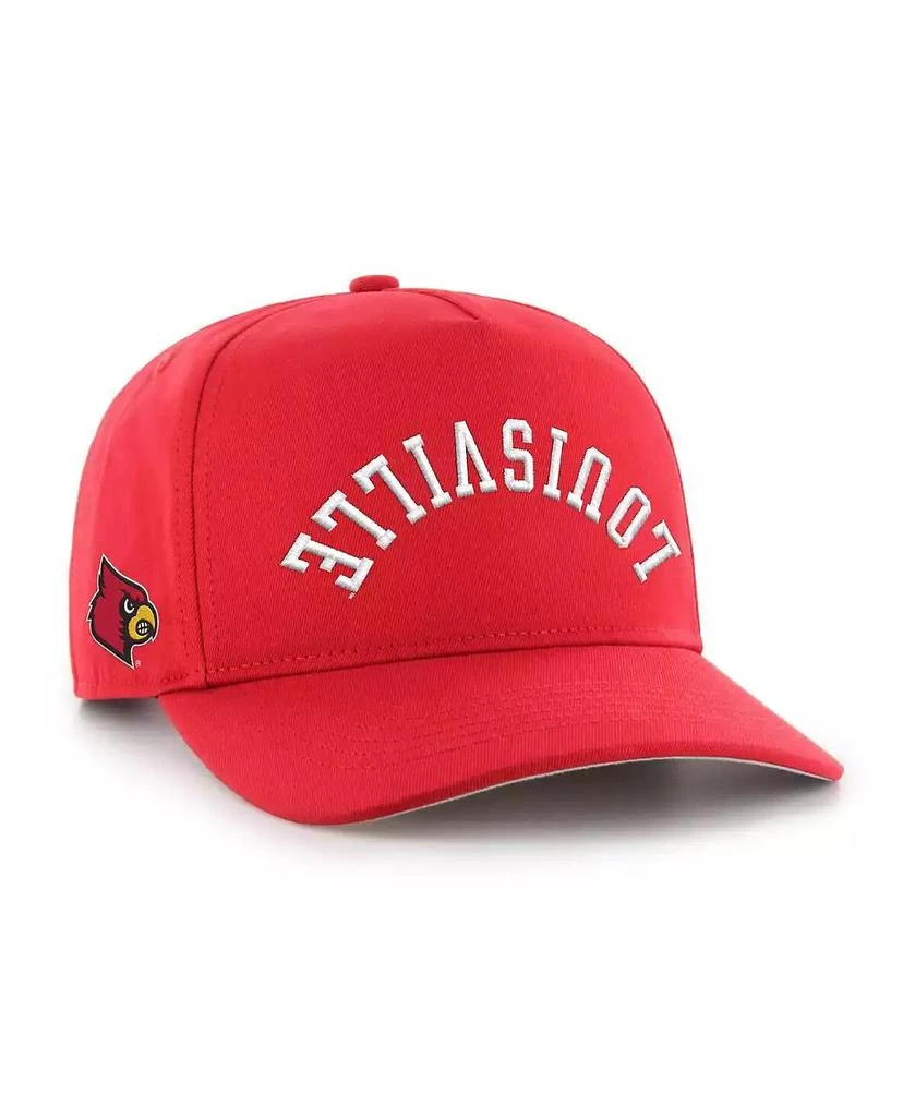 47 Brand Men's Red Louisville Cardinals Flip Script Hitch Adjustable Hat 1