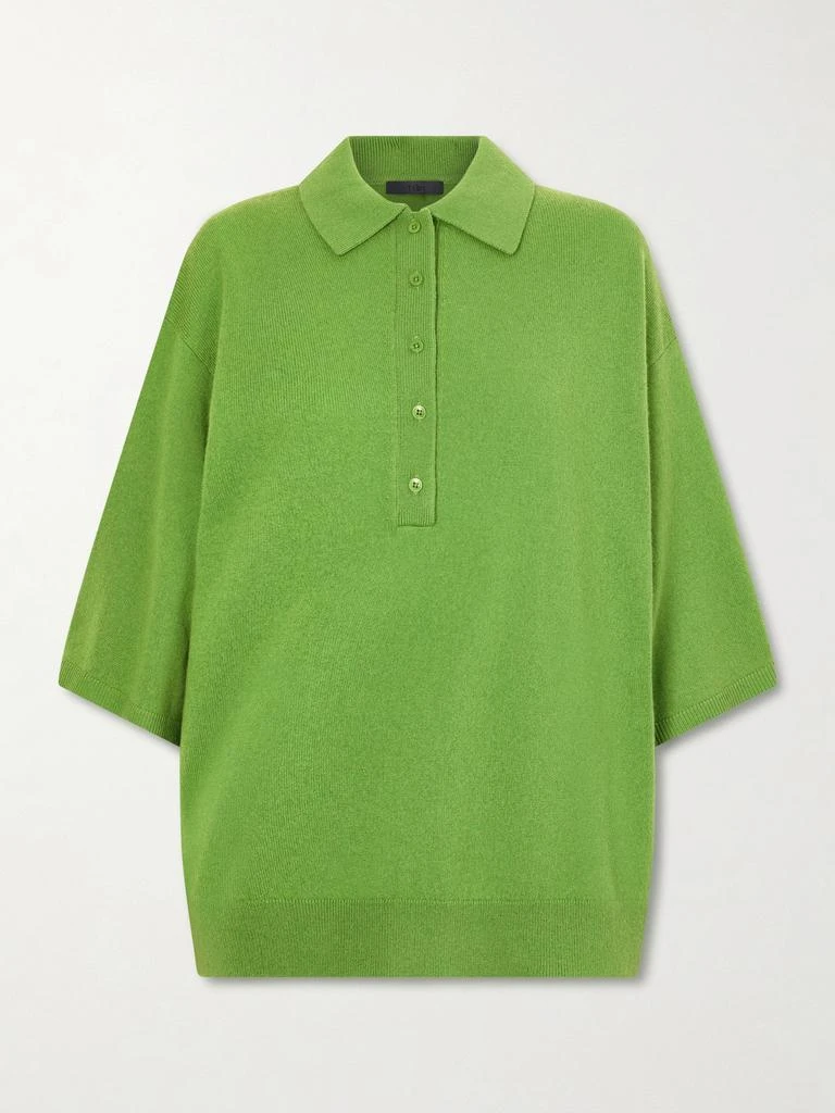 Tibi Wool And Cashmere-blend Polo Shirt