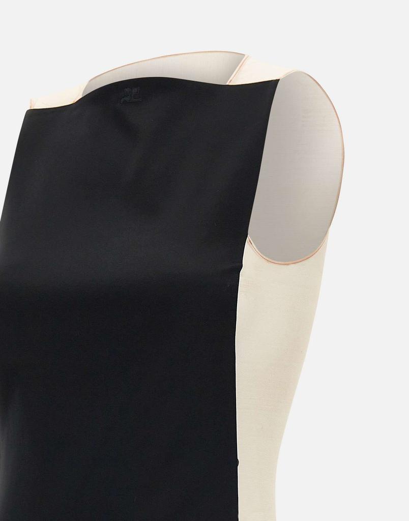 courreges "Illusion Satin Bodysuit"