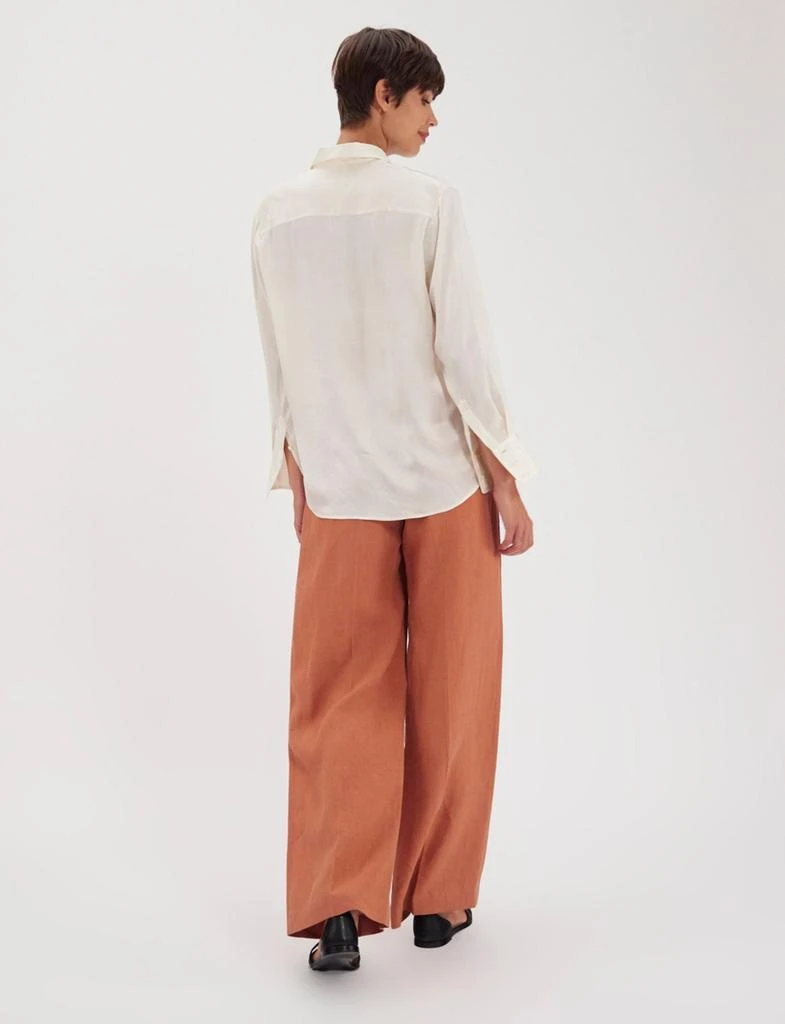 INES DE LA FRESSANGE Maureen ecrue silk shirt 4