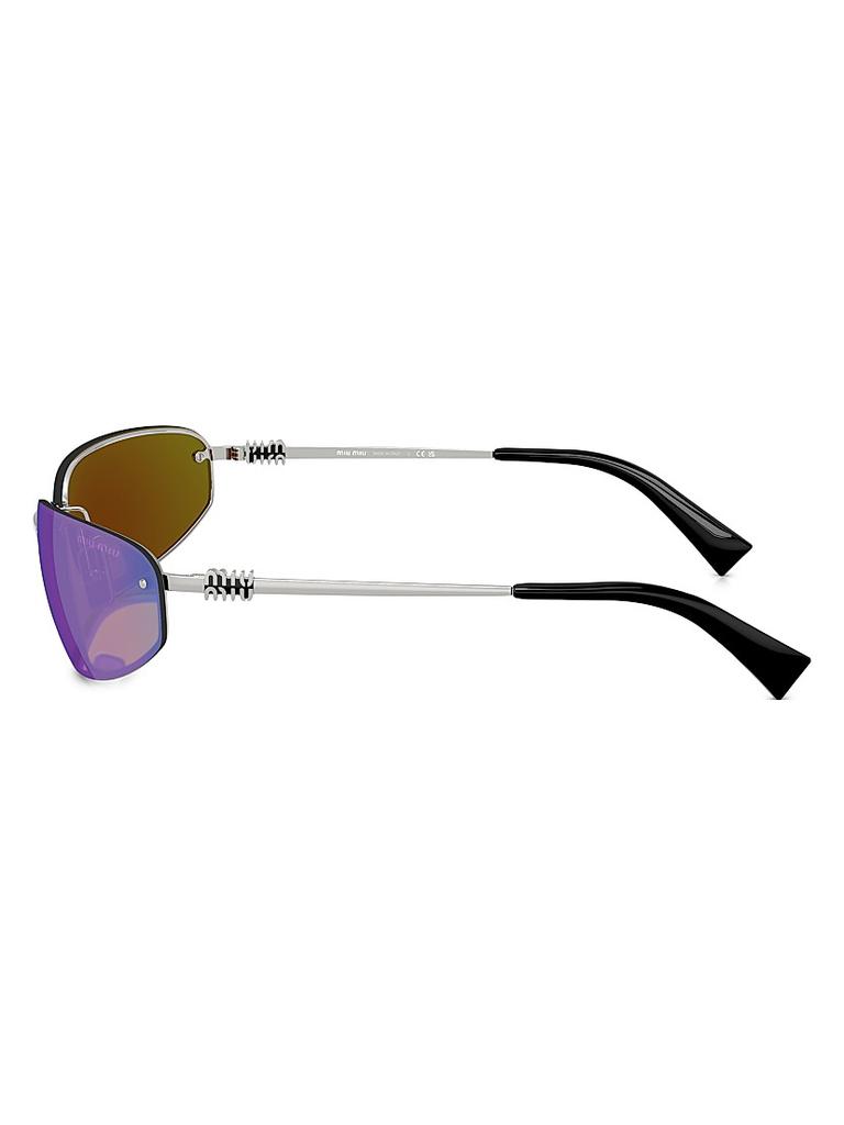Miu Miu 69MM Shield Sunglasses - Accessories - Free Shipping
