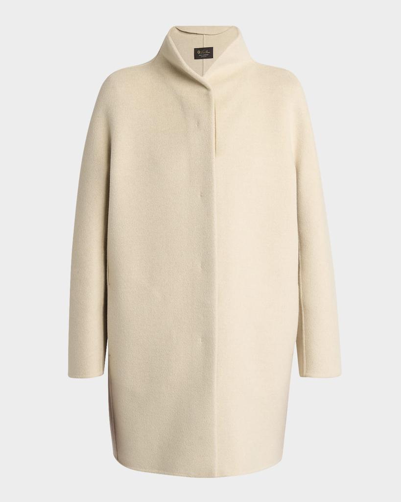 Loro Piana Scotty Double Baby Cashmere Single-Breasted Coat - Baby