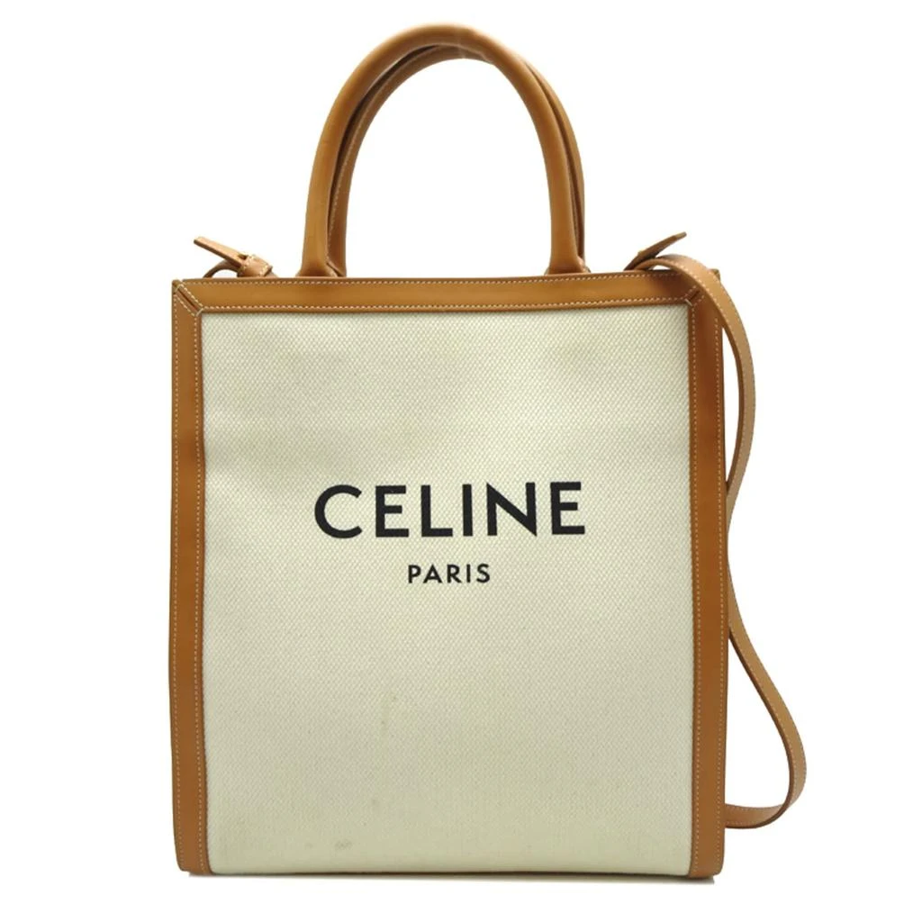 Celine Coated Canvas Leather Tote Bag (Pre-Owned)