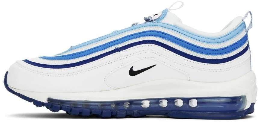 NIKE White & Blue Air Max 97 Sneakers 3