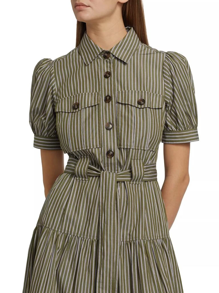 Derek Lam Buffy Stripe Cotton Shirtdress 6