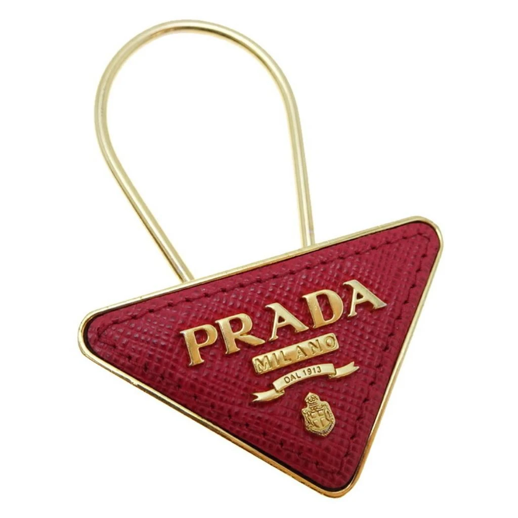 Prada Leather Metal Handbag Charm (Pre-Owned)